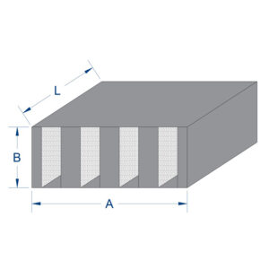 Silenciadores rectangulares Tipo 1